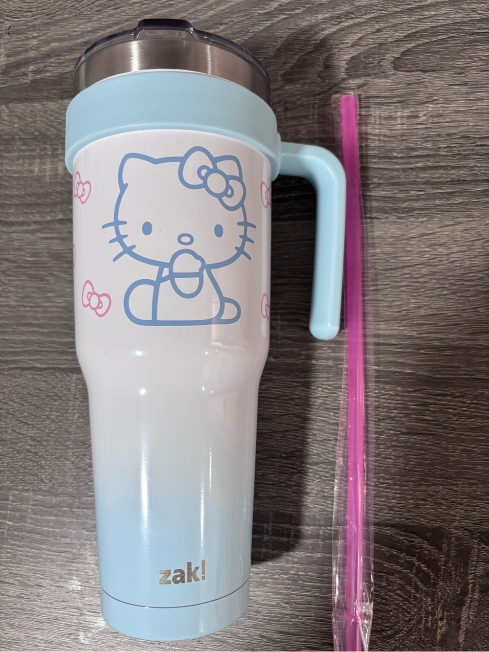 Hello Kitty Blue & Pink Stainless steel water bottle